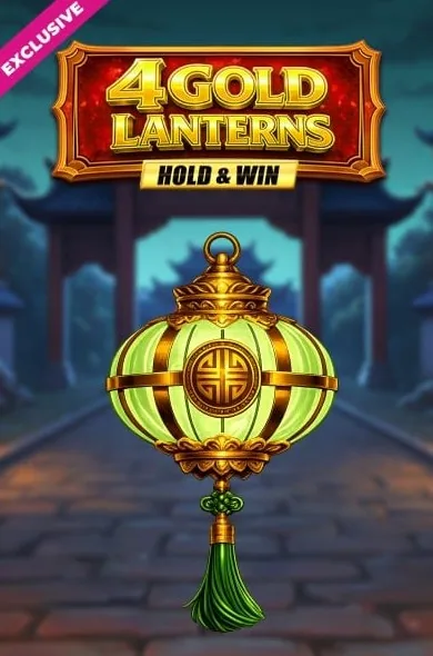 4 Gold Lanterns Hold & Win